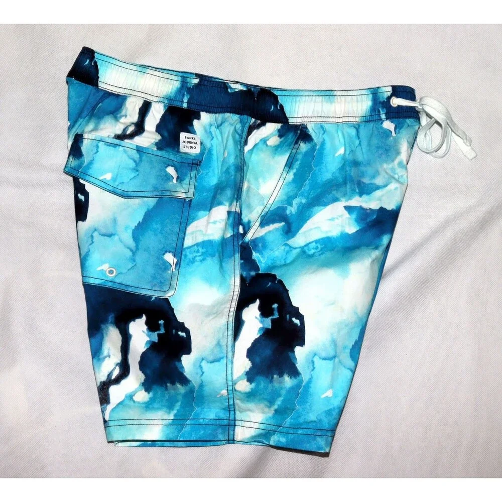 Banks Journal Natalie Strickland‎ Studio Indigo Men's Board Shorts Size XL